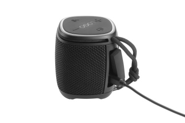 Logo trade promotional gifts image of: Bluetooth speaker HERMON Schwarzwolf